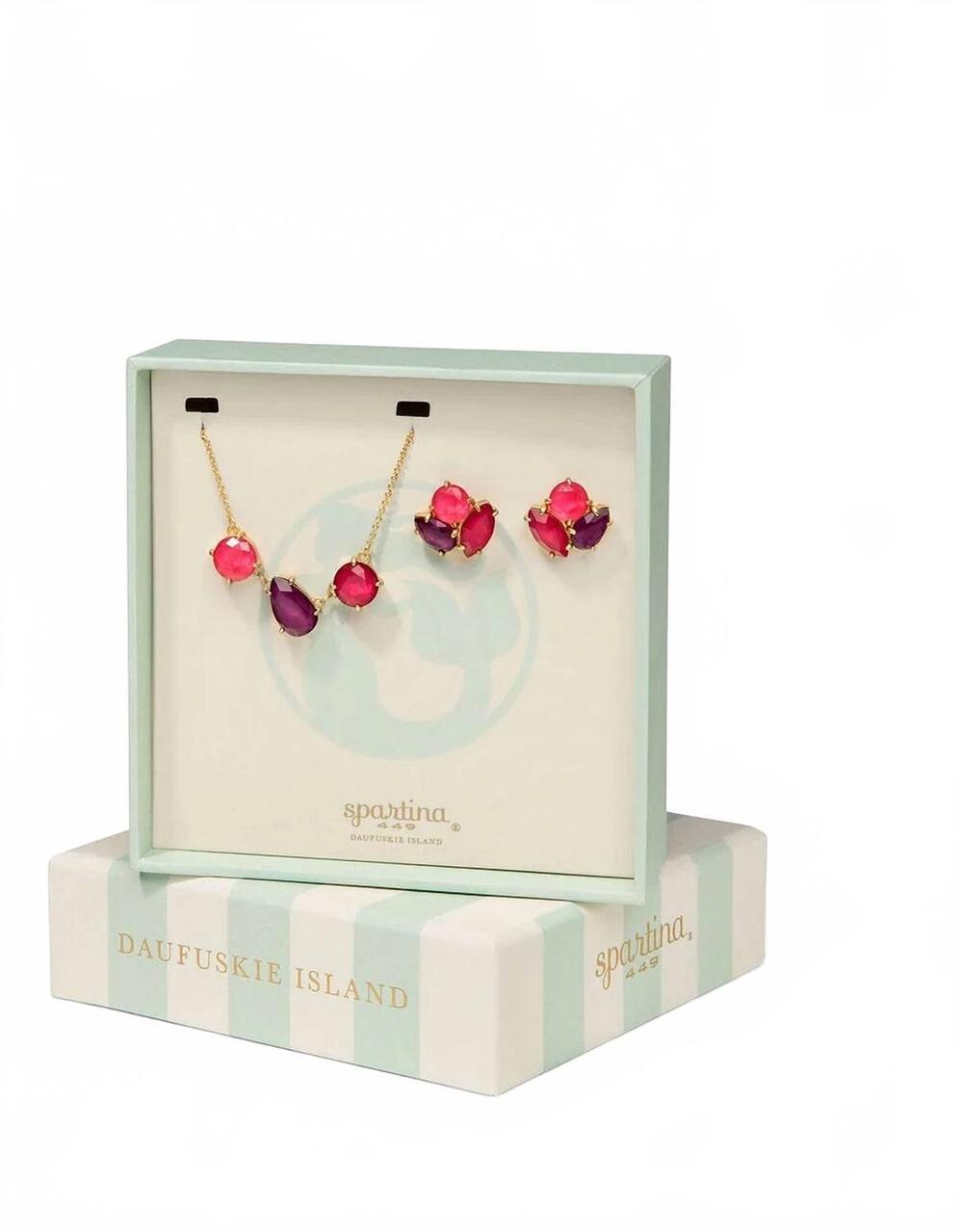 NEW SPARTINA 449 women's cocktail boxed set in merlot